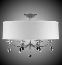  FM5496-O-35S-37G-ST-GL - 28 inch Kensington Empire Drum Shade Flush Mount